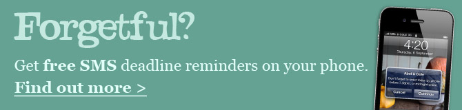 Get a free SMS deadline reminder.
