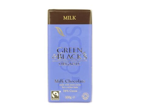 Milk Chocolate, Organic, Green & Black's (100g)