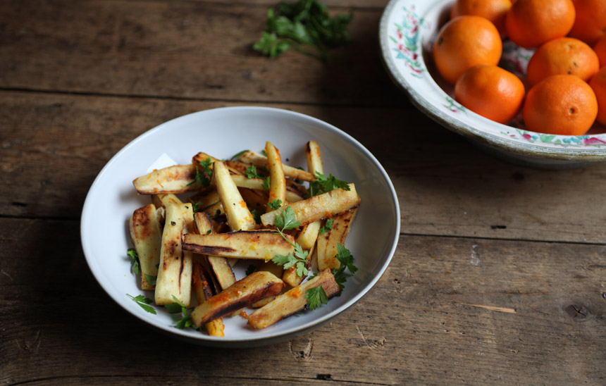 Organic Caramelised Parsnips with Clementines and Spice Abel & Cole