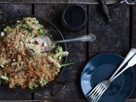 Easy Cheesy with Griddled Greens