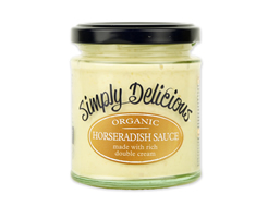 Organic Creamy Horseradish Sauce, Simply Delicious (180ml)
