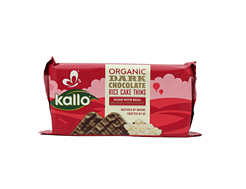 Dark Chocolate Rice Cake Thins, Kallo (90g)