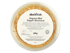 Organic Houmous, Red Pepper, Abel & Cole (180g)