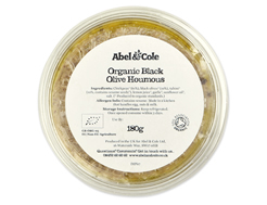 Organic Houmous, Black Olive, Abel & Cole (180g)