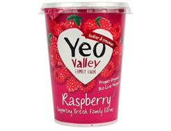 Organic Raspberry Yogurt, Yeo Valley (450g)