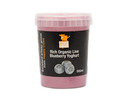 Organic Blueberry Yoghurt, Brown Cow (500g)