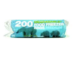 Food Freezer Bags, Medium, degradable (200 bags)