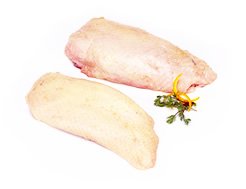 Chicken Breast Fillets, Skin On, Free Range (375g avg, pack of 2)