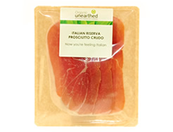 Organic Italian Riserva Prosciutto Crudo (Parma Ham), Unearthed (55g)