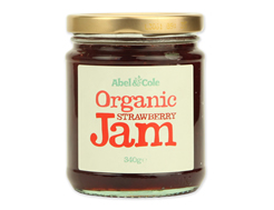 Organic English Strawberry Jam, Abel & Cole (340g)