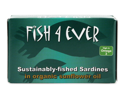 Sardines with Skin & Bones, Fish 4 Ever (120g)
