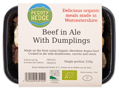 Beef & Ale Casserole with Dumplings, Pegoty Hedge (320g)