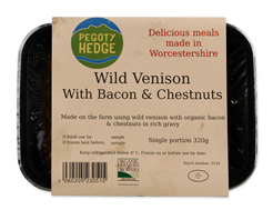 Braised Venison with Port, Chestnuts & Roasted Vegetables (320g)