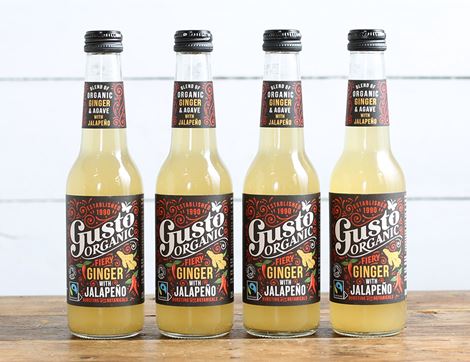 Organic Fiery Ginger with jalapeno Gusto Drinks