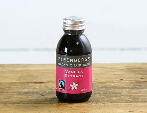 Vanilla Extract, Organic, Steenbergs (100ml)