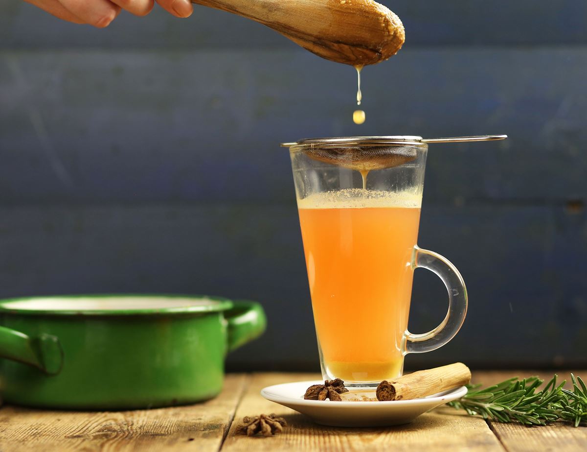Mulled Apple with Rosemary Juice