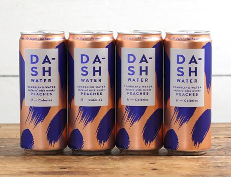 peach infused sparkling water dash water