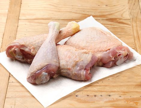 Chicken Thighs & Drumsticks, High Welfare, Non-Organic, Ruffle Chicken(575g avg, 4 pieces)