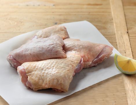 Chicken Thighs, High Welfare, Non-Organic, Ruffle Chicken (650g avg, pack of 4)