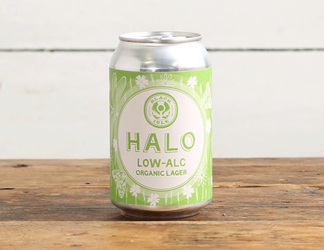 halo low alcohol lager black isle brewery