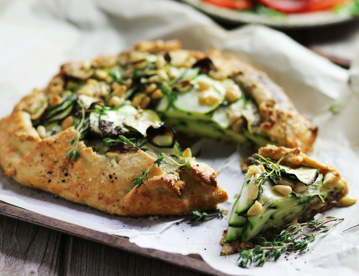 Courgette & Pine Nut Galette