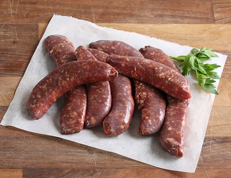 beef & smoked paprika sausages peelham farm