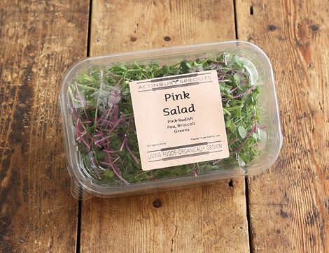 Pink Micro Salad Mix, Organic, Aconbury Sprouts (70g)