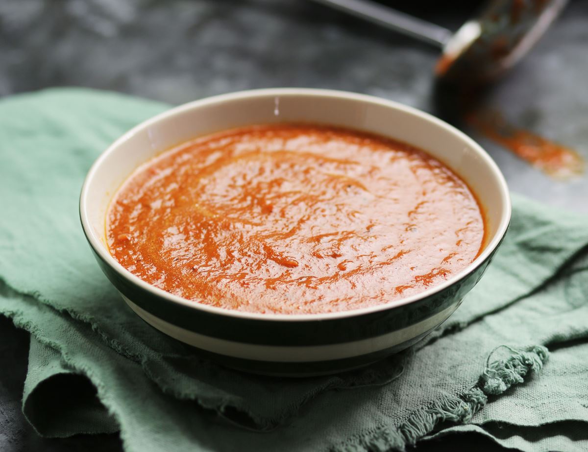 Roast Pepper & Tomato Soup with Szechuan Peppercorns