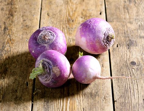 organic violet turnips