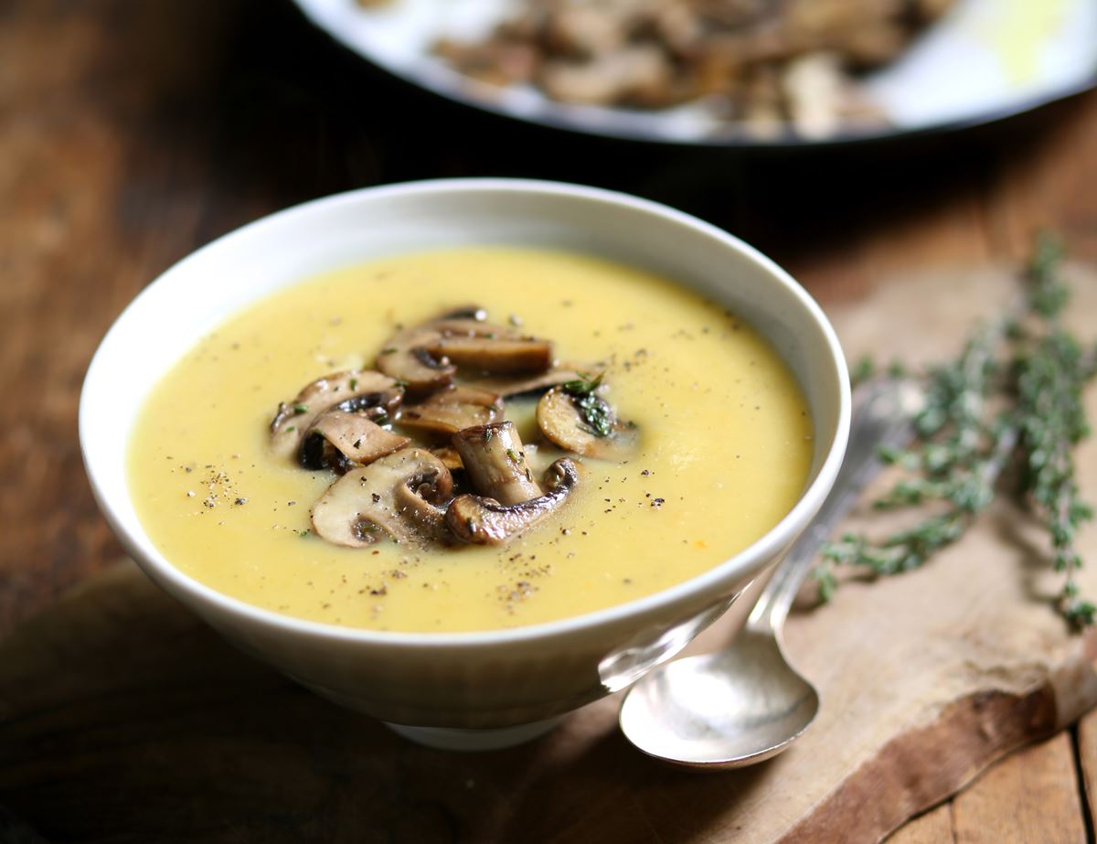 Jerusalem Artichoke & Mushroom Soup