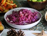Cider & Pear Braised Red Cabbage