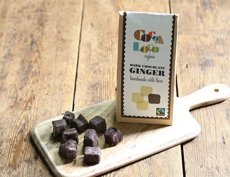 organic dark chocolate ginger cocoa loco