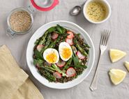 Asparagus & Quinoa Bowls with Soft Boiled Eggs