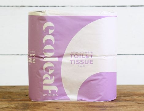 Toilet Tissue, 100% Recycled, Ecoleaf (pack of 4)