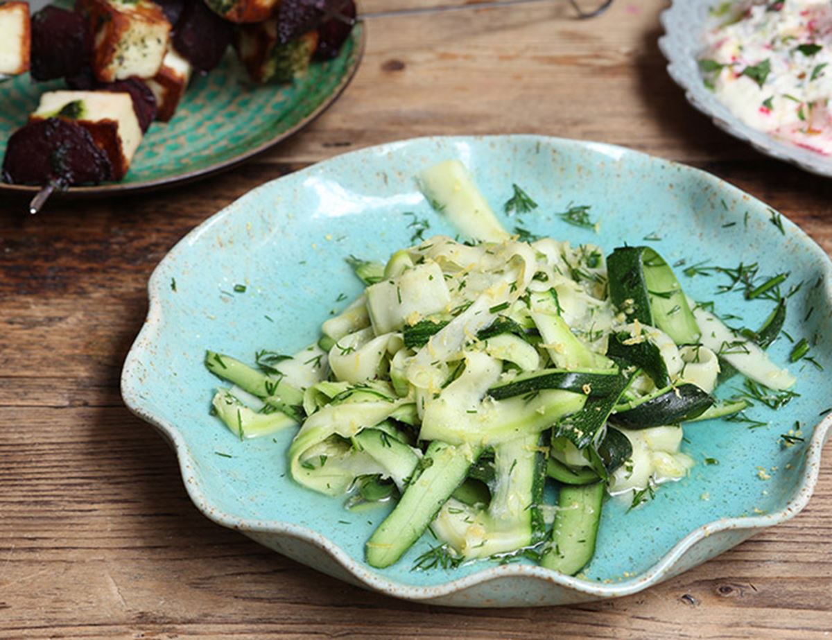 Zesty Courgettey Ribbons