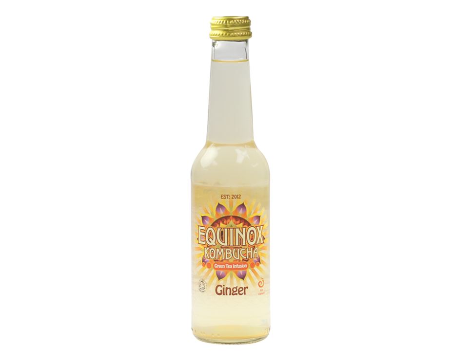 Ginger Kombucha, Organic, Equinox (275ml) Abel & Cole