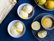 No-Churn Lemon Curd & Crème Fraîche Ice Cream