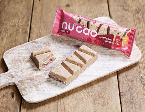 Raspberry Crisp White Chocolate Bar