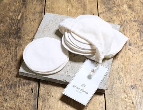 Flannel Make-up Remover Pads with Drawstring Bag
