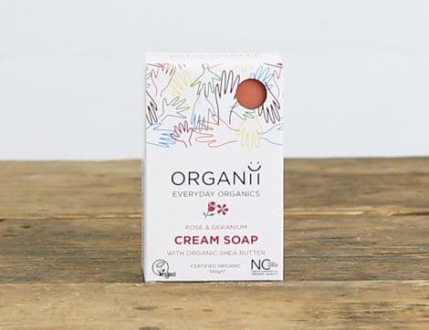 Cream Soap, Rose & Geranium Scented