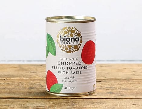 Chopped Tomatoes with Basil, Biona