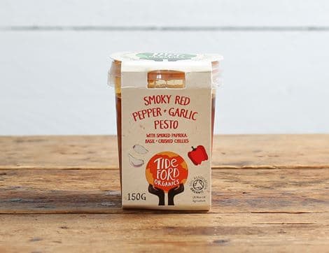 Smoky Red Pepper & Garlic Pesto, Tideford Organics
