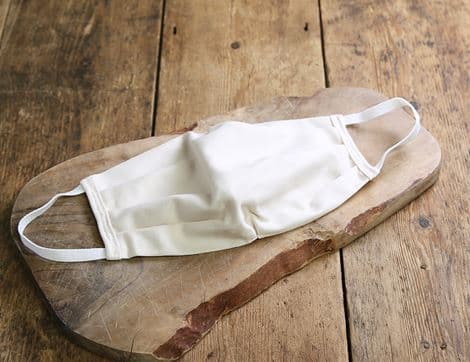 Cotton Face Mask, Undyed