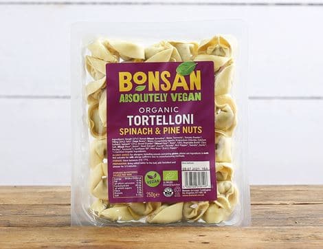 Tortelloni with Spinach & Pine Nuts