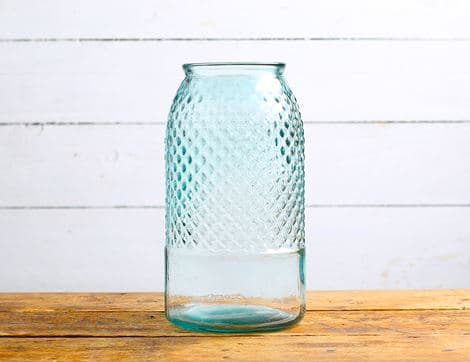 Recycled Glass Textured Vase image thumbnail