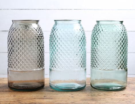 Recycled Glass Textured Vase image thumbnail