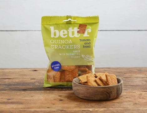 Tomato & Basil Quinoa Crackers