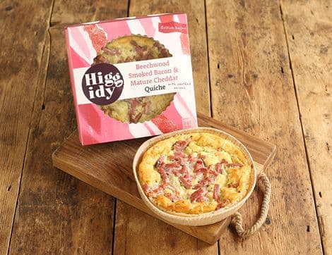 Smoked English Bacon Quiche, B Corp, Higgidy (400g) 