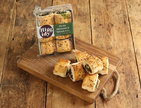 Porcini Mushroom & Spinach Rolls, B Corp, Non-Organic