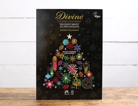 Dark Chocolate Advent Calendar, B Corp, Non-Organic